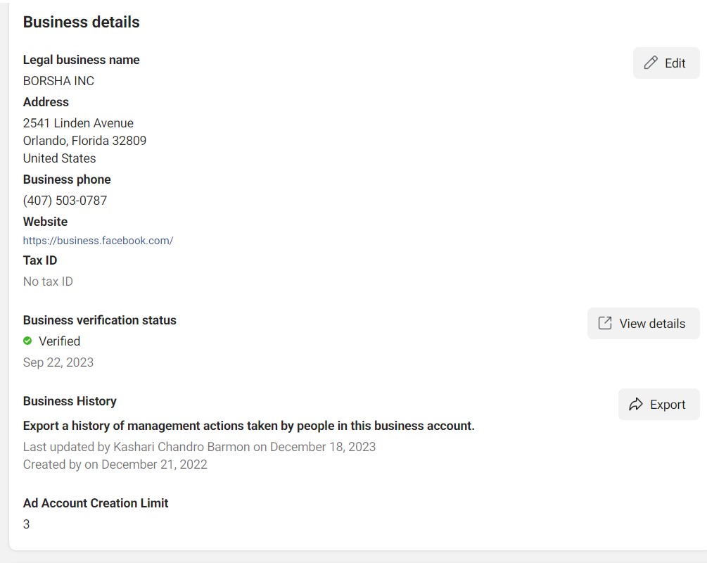 Buy Unverified Business Manager BM3